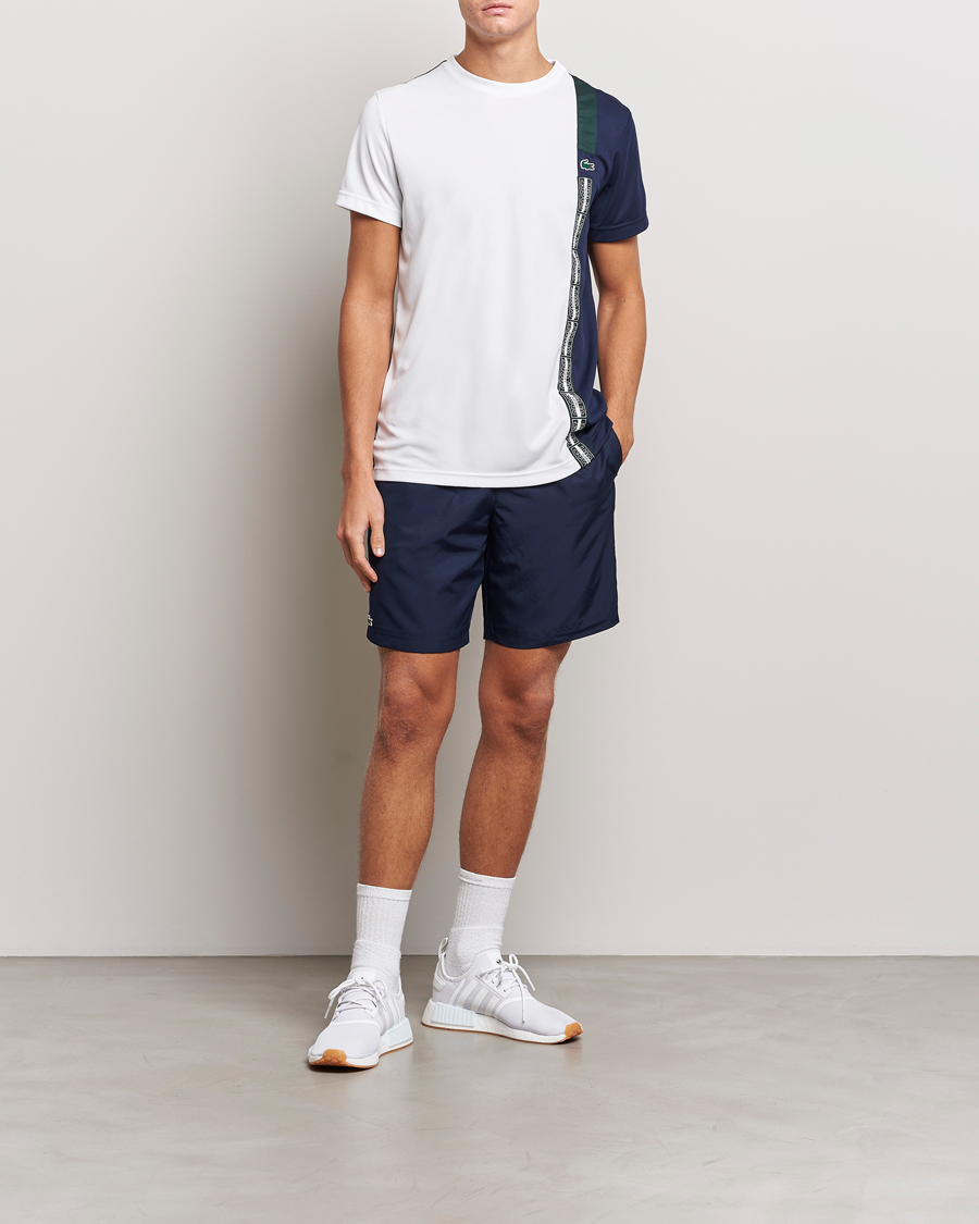 Mies | T-paidat | Lacoste Sport | Performance Colourblocked T-Shirt White/Navy