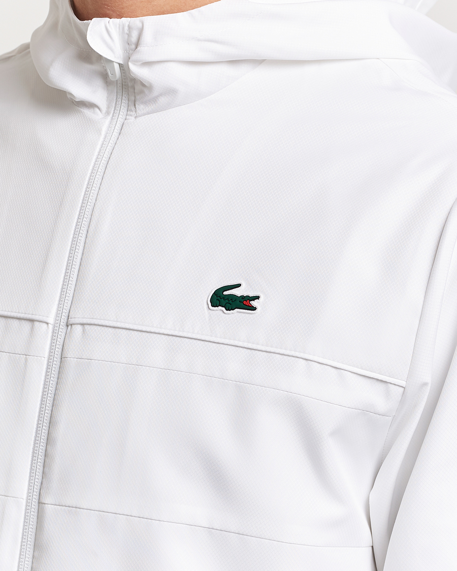 Mies | Puserot | Lacoste Sport | Performance Full Zip Hoodie White