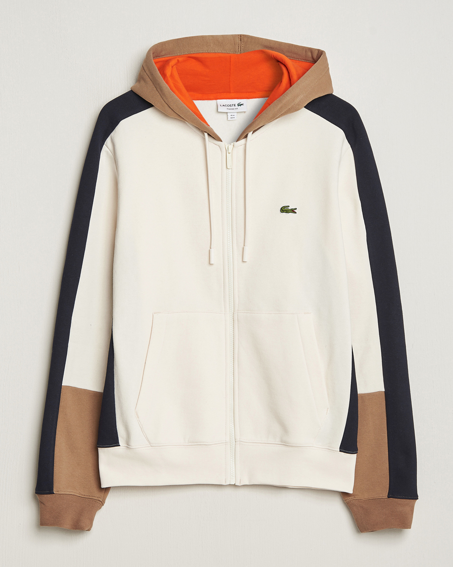 Mies | Puserot | Lacoste | Colorblocked Full Zip Hoodie Lapland/Cookie