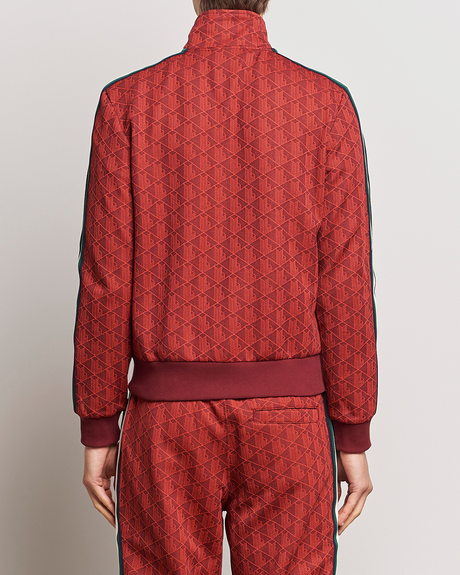 Mies | Puserot | Lacoste | Monogram Full Zip Track Jacket Pinot/Red