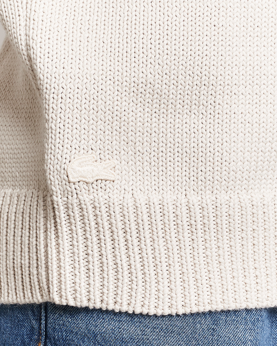 Mies | Puserot | Lacoste | Retro Logo Knitted Crew Neck Sweater Lapland