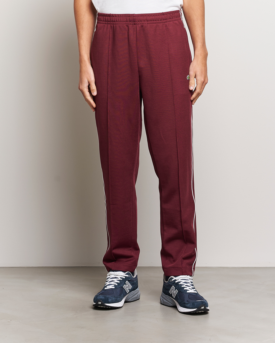Mies | Rennot housut | Lacoste | Trackpants Dark Red