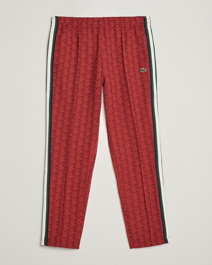 Mies | Housut | Lacoste | Monogram Trackpants Pinot/Red