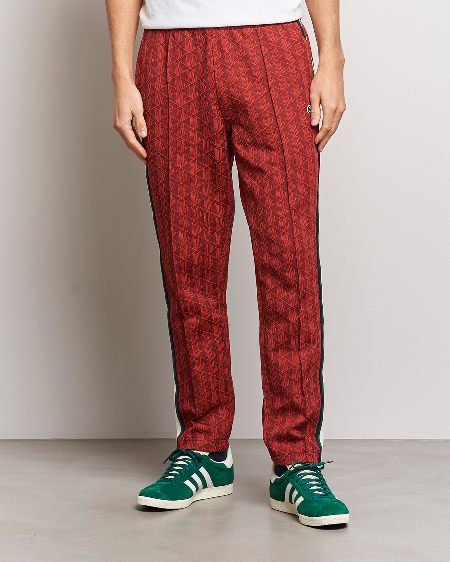 Mies | Housut | Lacoste | Monogram Trackpants Pinot/Red