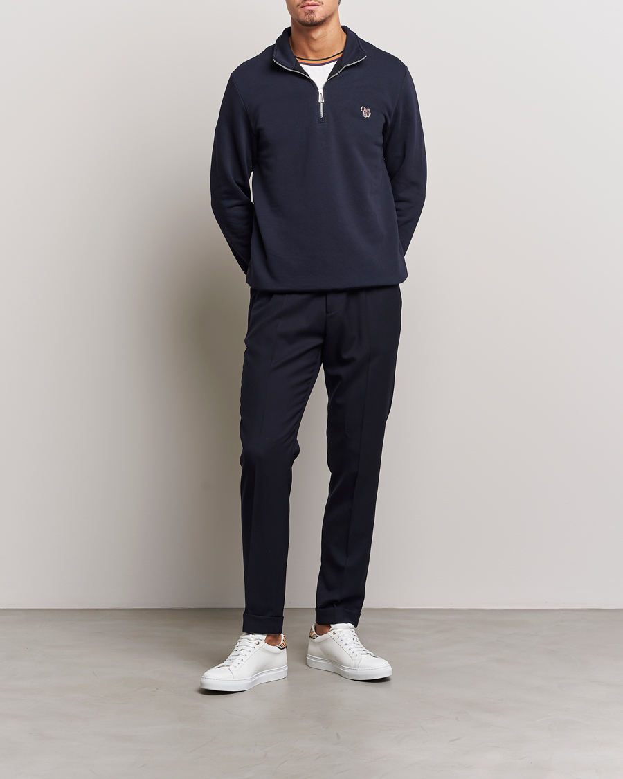 Mies | Puserot | PS Paul Smith | Zebra Organic Cotton Sweat Half Zip Navy