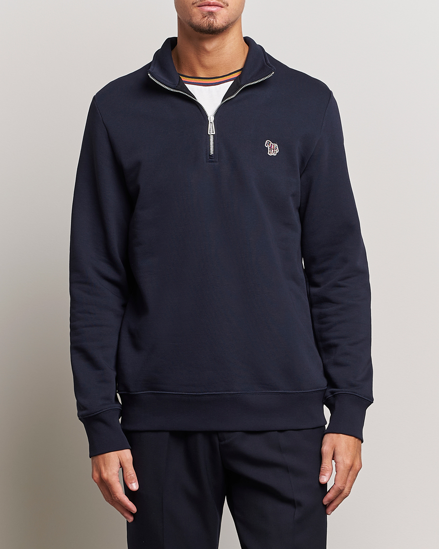 Mies | Puserot | PS Paul Smith | Zebra Organic Cotton Sweat Half Zip Navy
