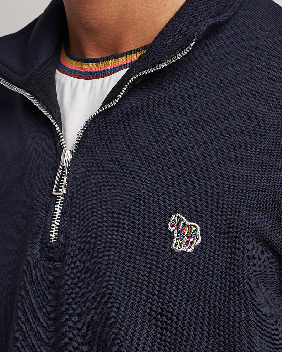 Mies | Puserot | PS Paul Smith | Zebra Organic Cotton Sweat Half Zip Navy