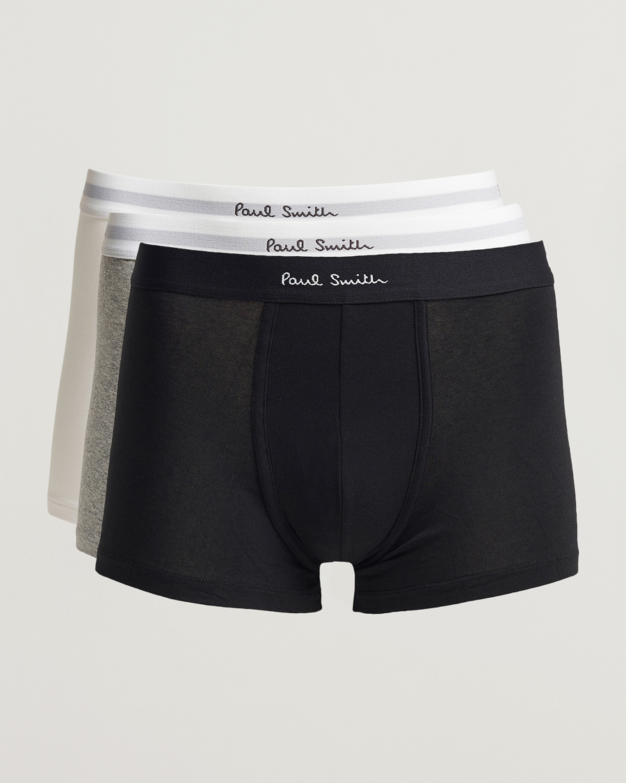 Mies | Alusvaatteet | Paul Smith | 3-Pack Trunk White/Black/Grey