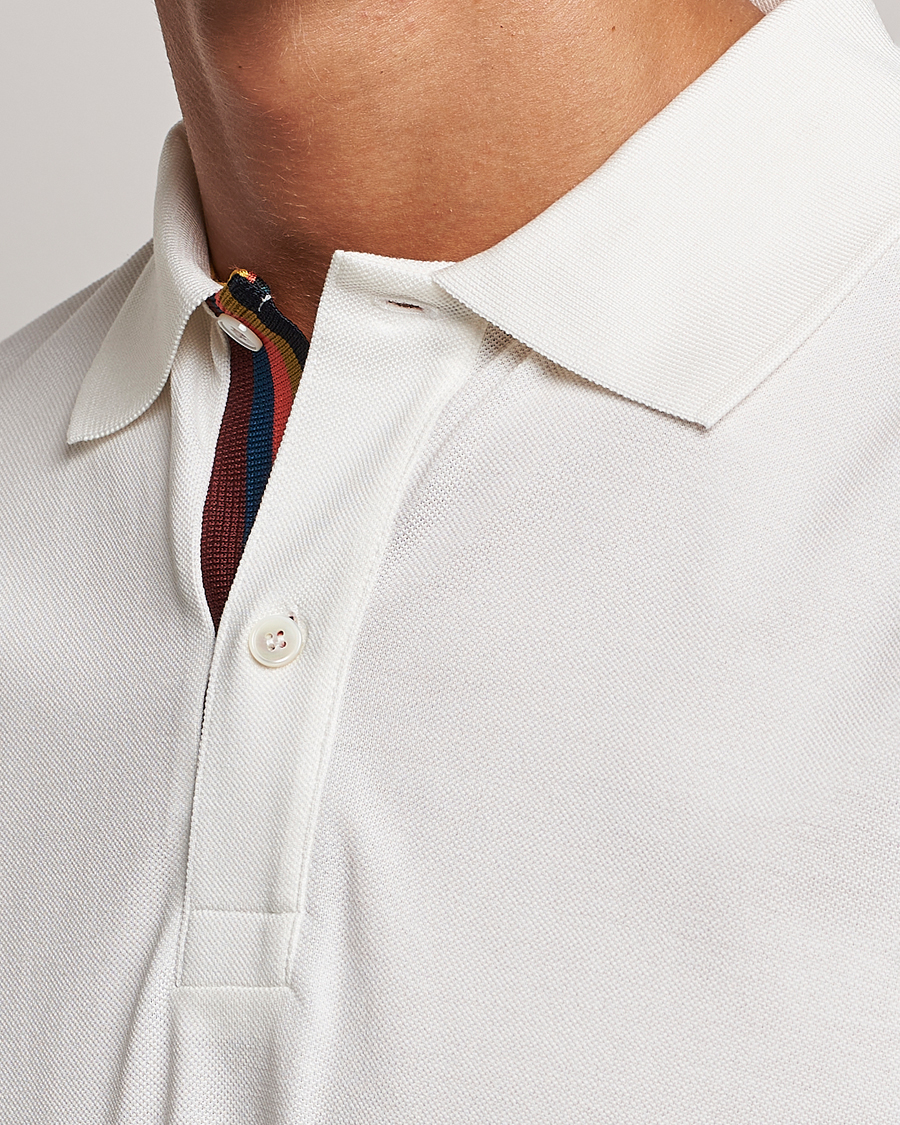 Mies | Pikeet | Paul Smith | Placket Stripe Polo White