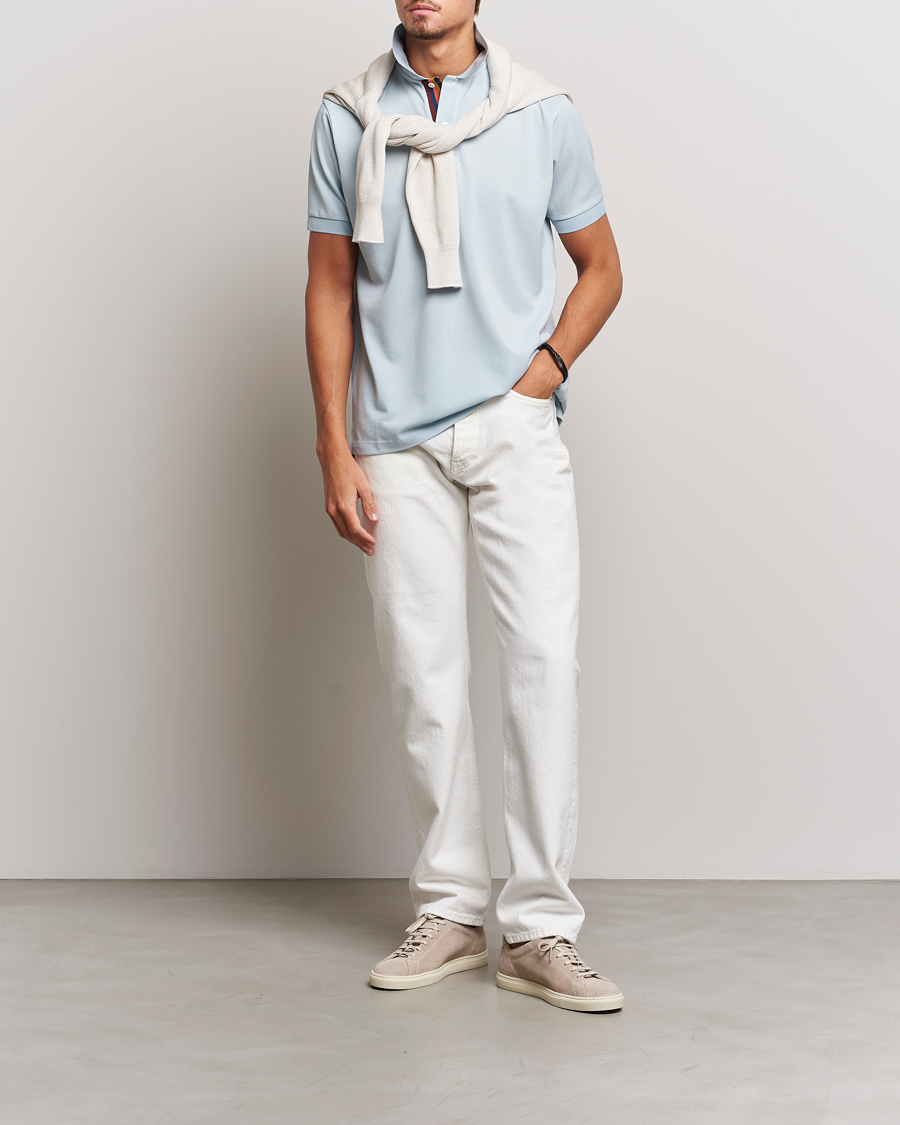 Mies | Pikeet | Paul Smith | Placket Stripe Polo Light Blue