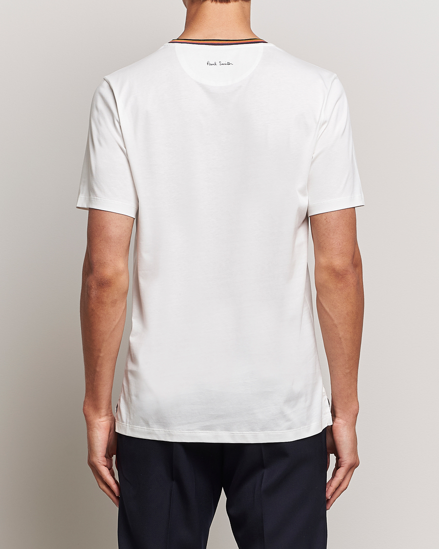Mies | T-paidat | Paul Smith | Stripe Rib Crew Neck T-Shirt White