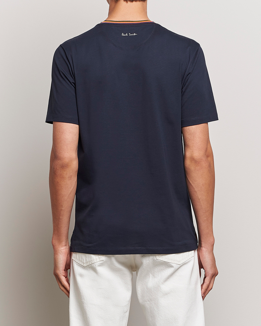 Mies | T-paidat | Paul Smith | Stripe Rib Crew Neck T-Shirt Navy