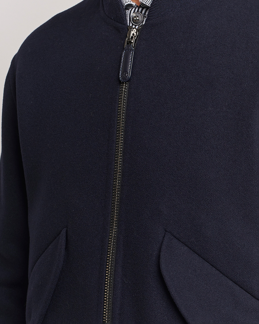 Mies | Takit | Giorgio Armani | Wool/Cashmere Bomber Jacket Navy