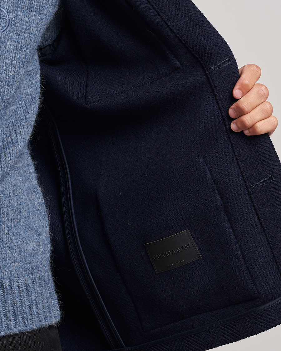 Mies | Takit | Giorgio Armani | Heavy Jersey Chore Jacket Navy