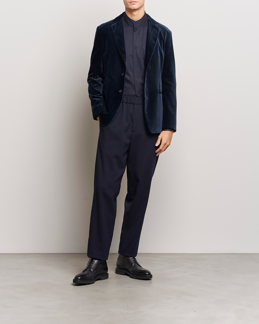 Mies | Pikkutakit | Giorgio Armani | Velvet Micro Blazer Navy