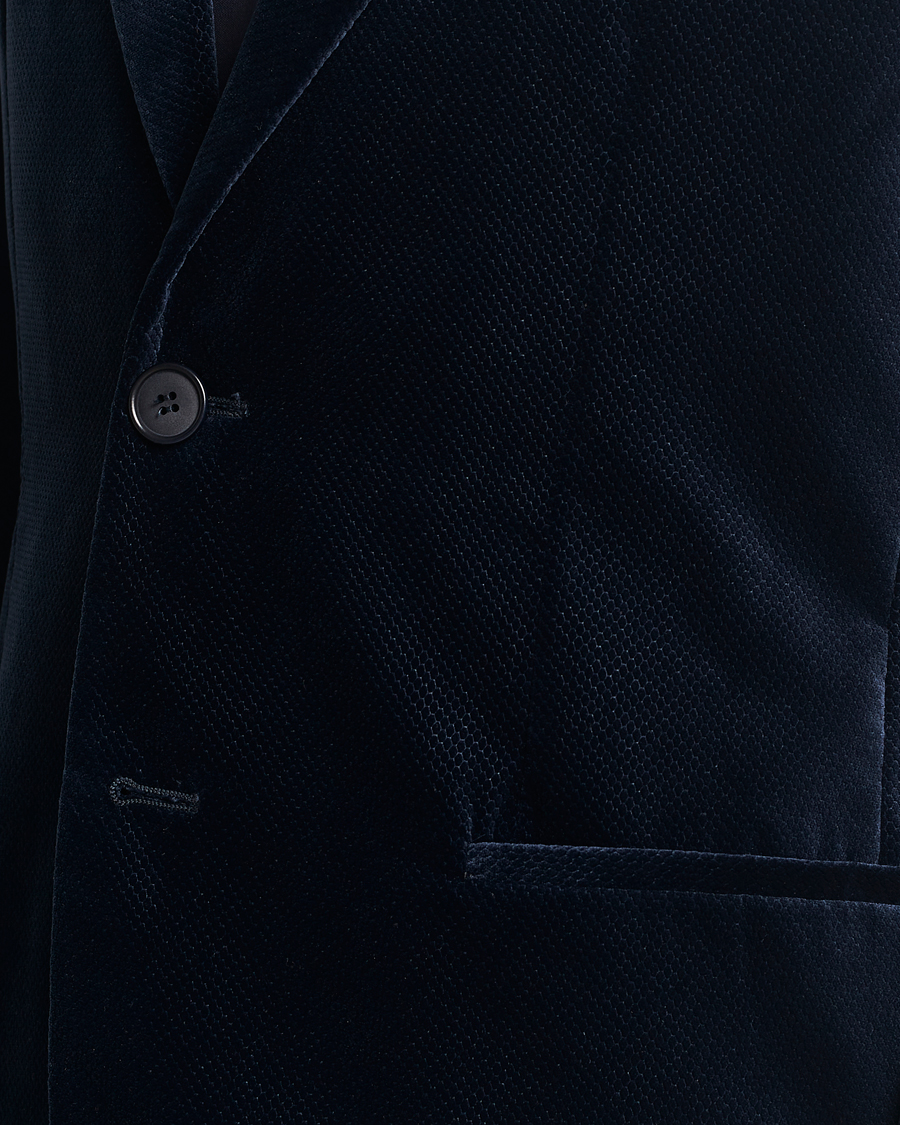 Mies | Pikkutakit | Giorgio Armani | Velvet Micro Blazer Navy