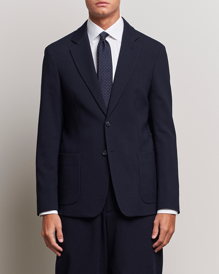 Mies | Pikkutakit | Giorgio Armani | Wool Stretch Blazer Navy