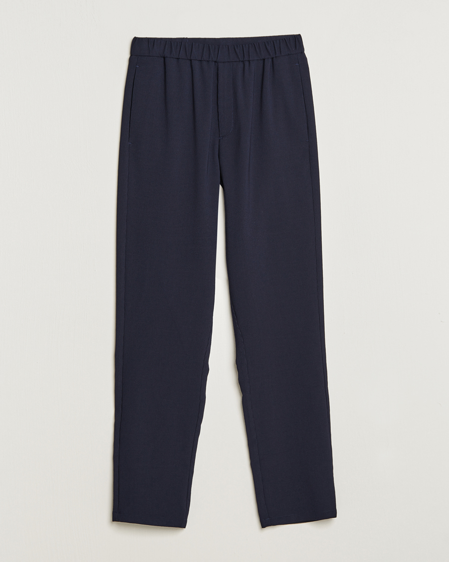Mies | Housut | Giorgio Armani | Wool Stretch Trousers Navy