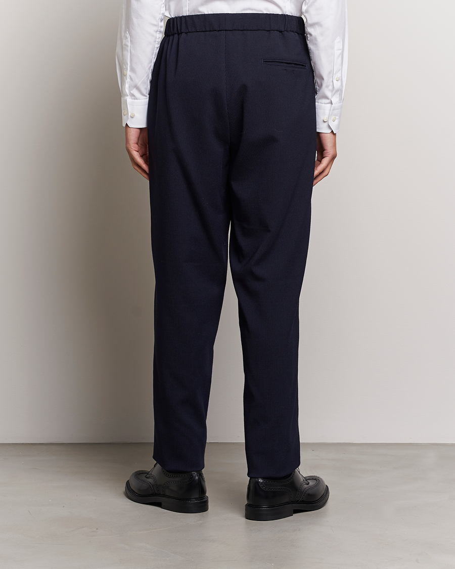 Mies | Housut | Giorgio Armani | Wool Stretch Trousers Navy