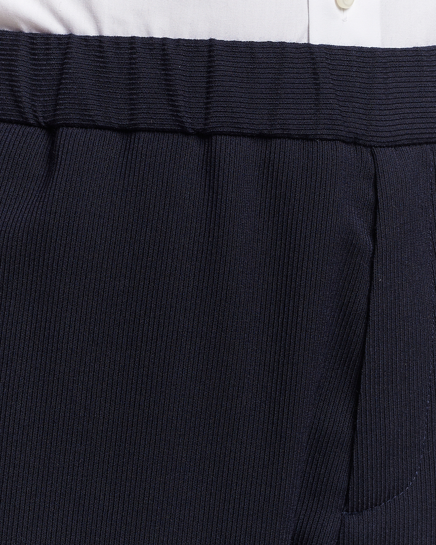 Mies | Housut | Giorgio Armani | Wool Stretch Trousers Navy