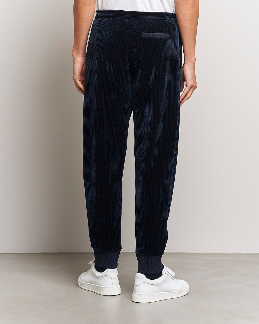 Mies | Housut | Giorgio Armani | Jersey Corduroy Pants Navy