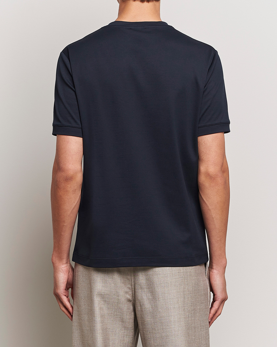 Mies | T-paidat | Giorgio Armani | Embroidered Signature T-Shirt Navy