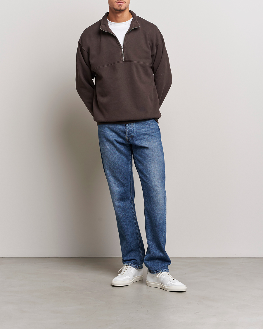 Mies | Puserot | Colorful Standard | Classic Organic Half-Zip Coffee Brown