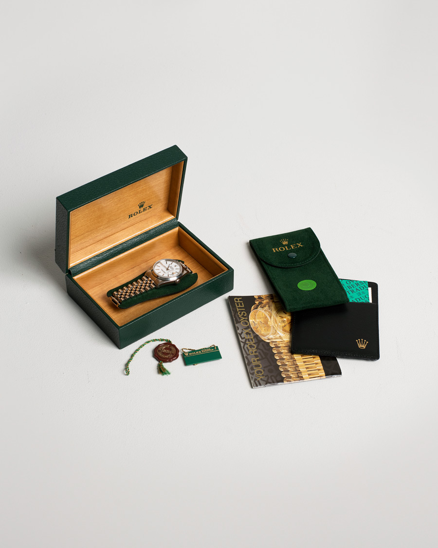 Mies | Rolex Pre-Owned Datejust 16200 Oystert Perpetual Steel White Steel White | Rolex Pre-Owned | Datejust 16200 Oystert Perpetual Steel White Steel White