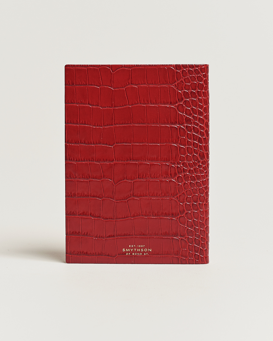 Mies | Smythson Mara Leather Soho Notebook Red | Smythson | Mara Leather Soho Notebook Red