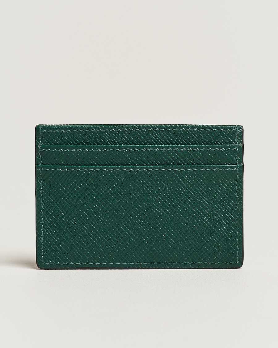 Mies | Smythson Panama Flat Cardholder Forest Green | Smythson | Panama Flat Cardholder Forest Green
