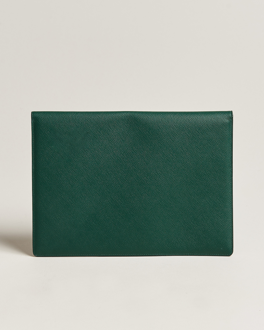 Mies |  | Smythson | Panama Large Envelope Portfolio Forest Green