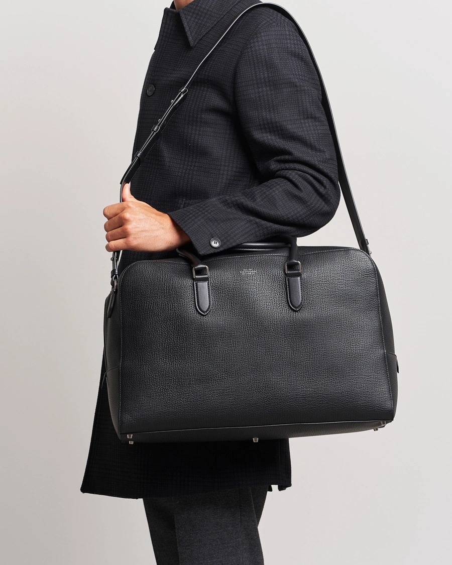 Mies |  | Smythson | Ludlow Soft Travel Bag Black