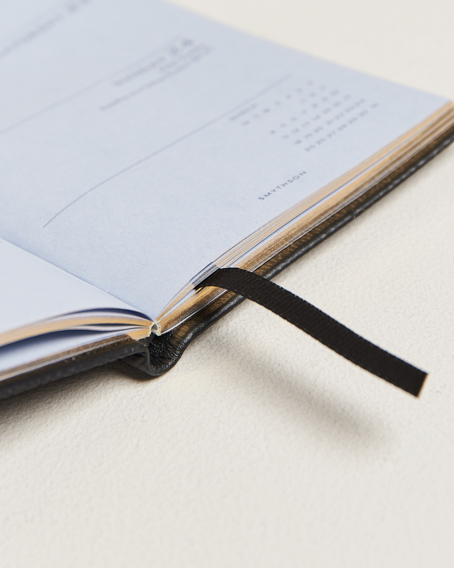 Mies | Smythson Panama Crossgrain Diary 2024 Black | Smythson | Panama Crossgrain Diary 2024 Black
