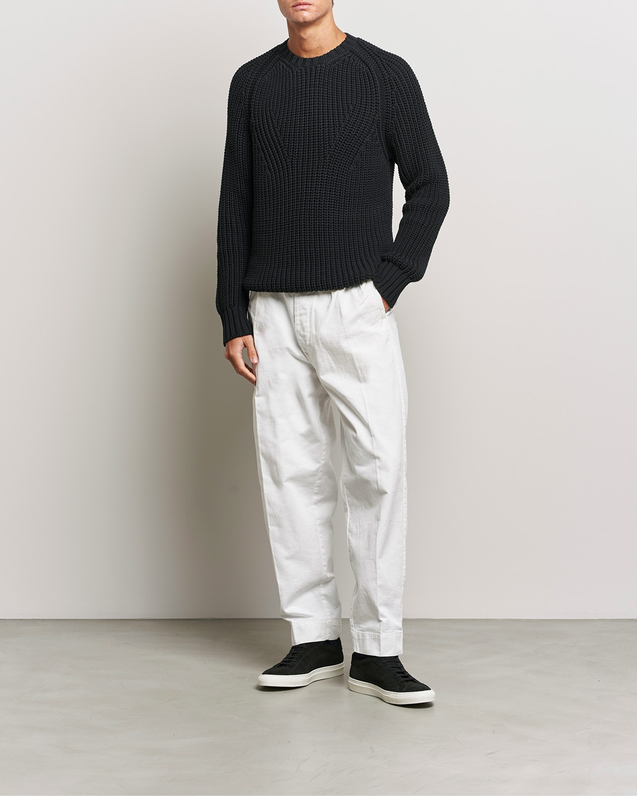 Mies | Puserot | Orlebar Brown | Lipen Cable Sweater Black