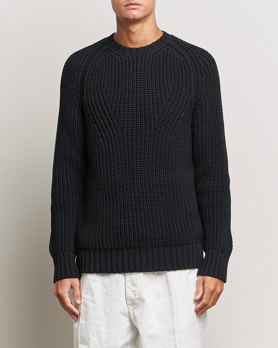 Mies | Puserot | Orlebar Brown | Lipen Cable Sweater Black