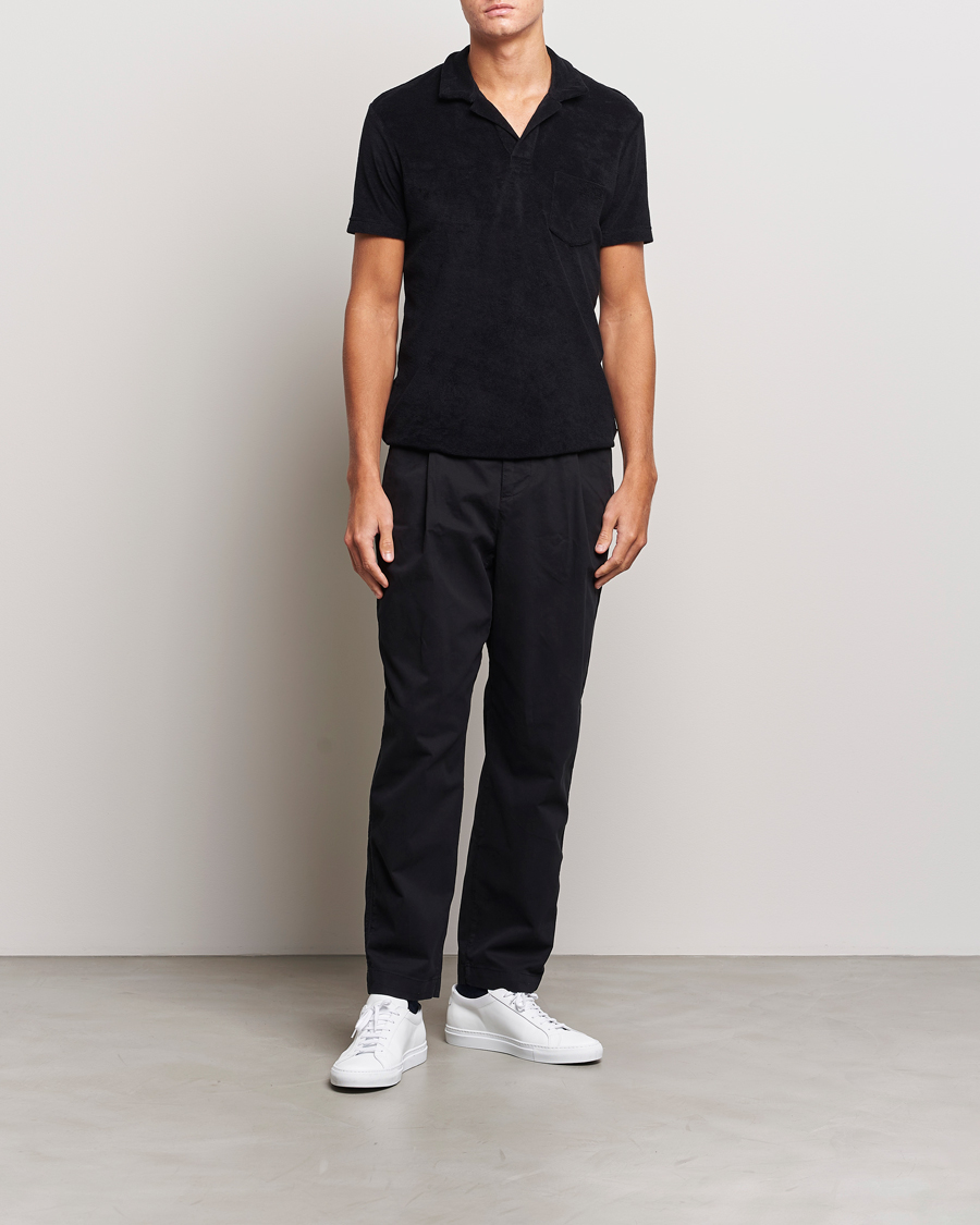 Mies | Housut | Orlebar Brown | Dunmore Stretch Needle Trousers Black