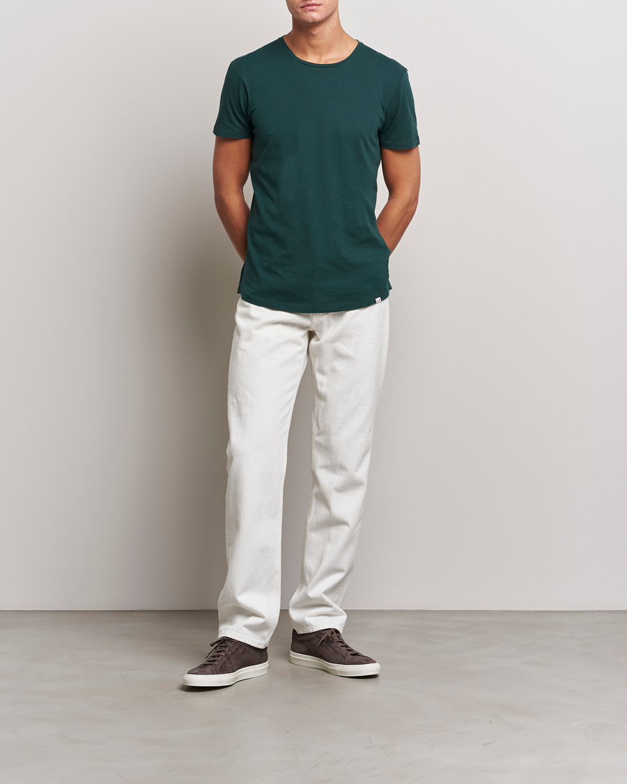 Mies | T-paidat | Orlebar Brown | OB Cotton T-Shirt Dark Sherwood