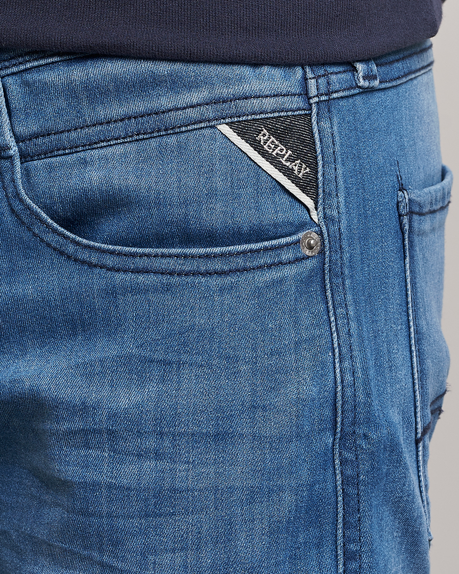 Mies | Farkut | Replay | Anbass Powerstretch Jeans Dark Blue