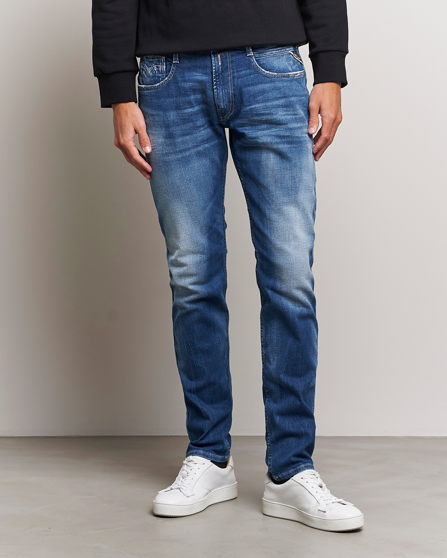 Mies |  | Replay | Anbass Super Stretch Bio Jeans Medium Blue