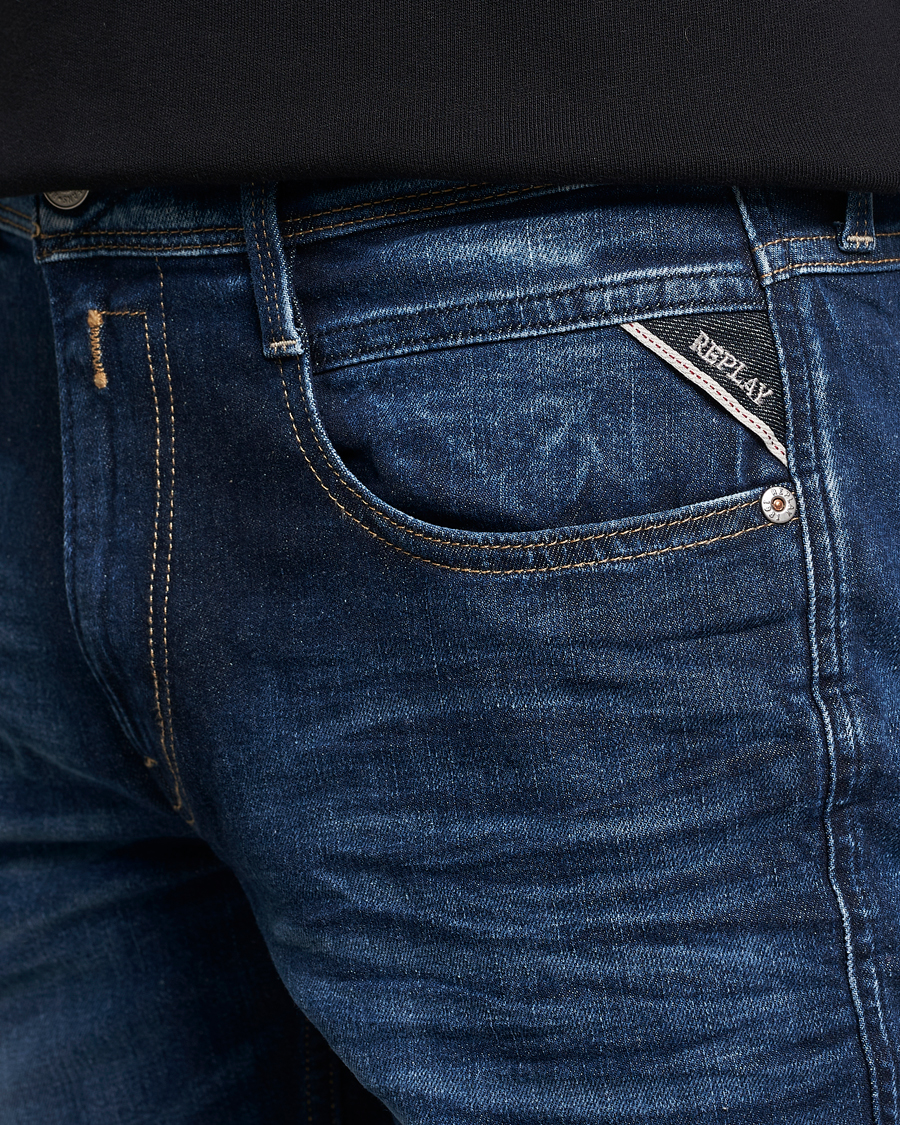Mies | Farkut | Replay | Anbass Super Stretch Bio Jeans Dark Blue