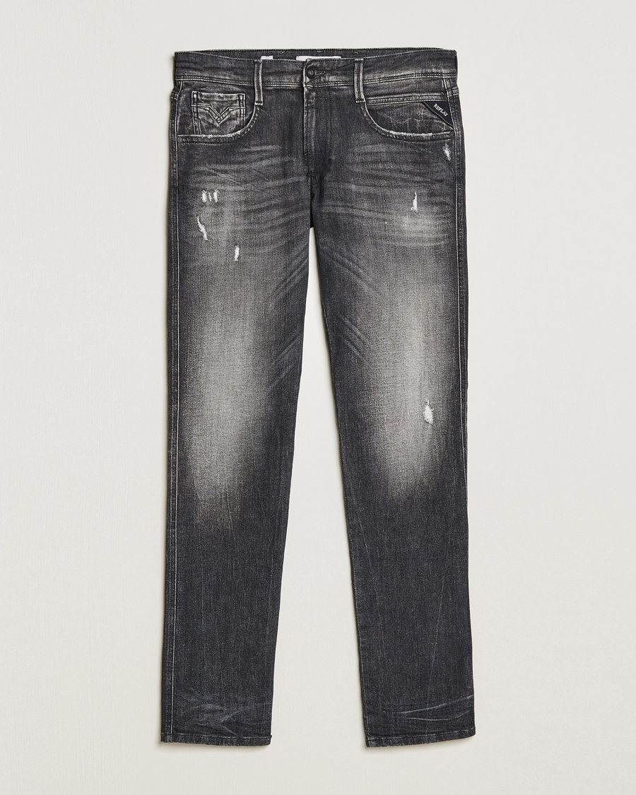 Mies | Farkut | Replay | Anbass 5 Years Wash Jeans Grey Black