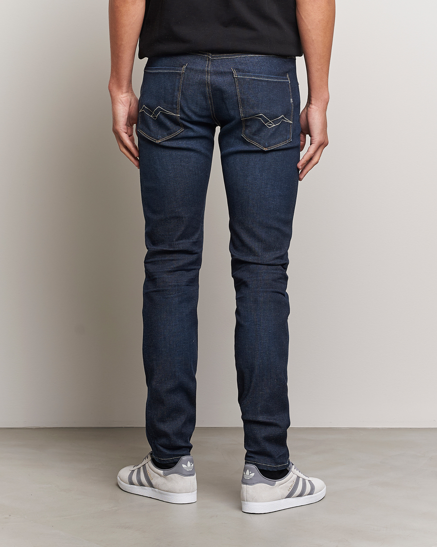 Mies | Farkut | Replay | Anbass Hyperflex Re-Used Jeans Dark Blue