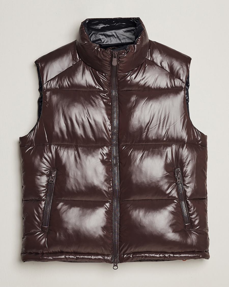 Mies | Takit | Save The Duck | Ailantus Padded Puffer Vest Brown Black