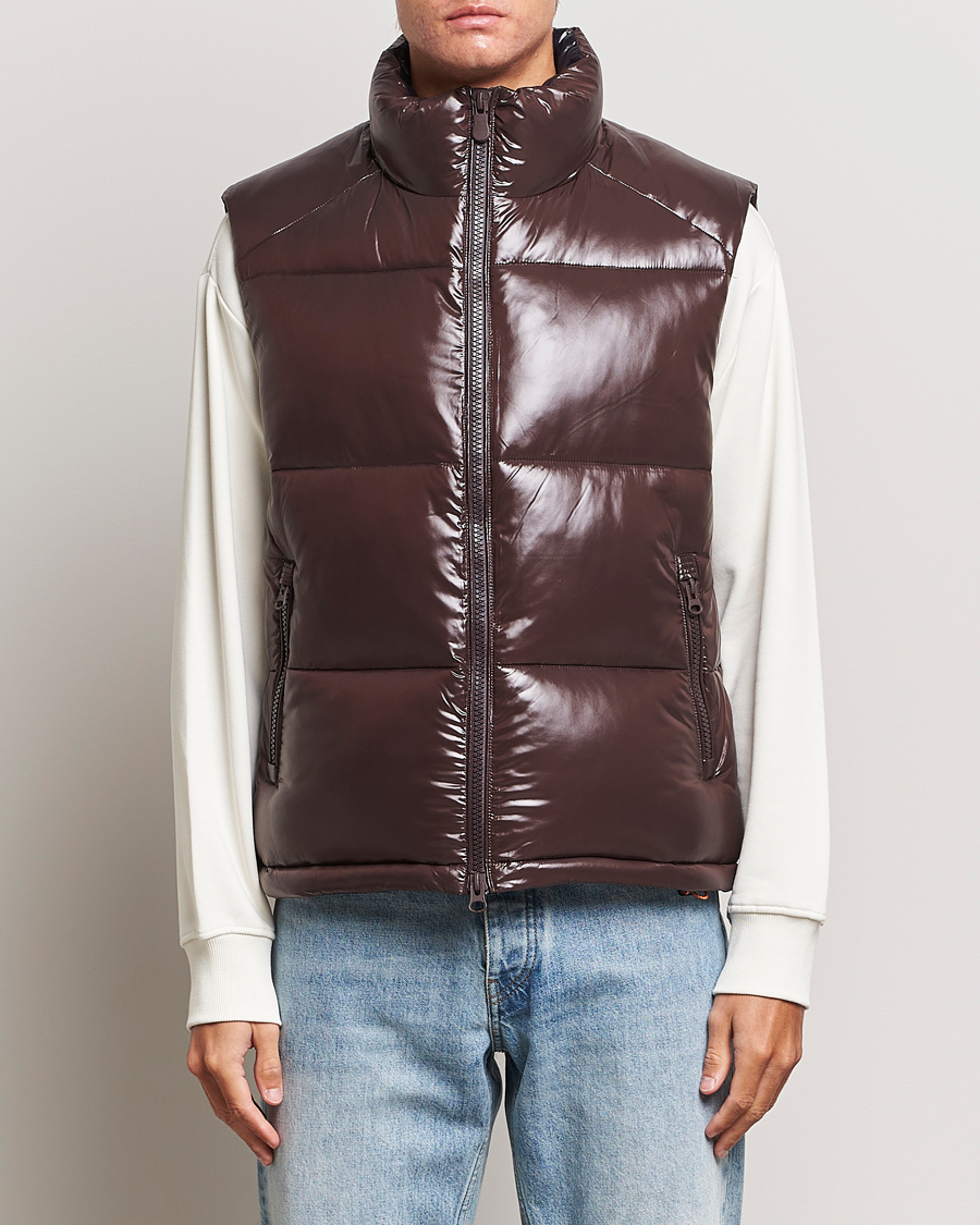 Mies | Takit | Save The Duck | Ailantus Padded Puffer Vest Brown Black