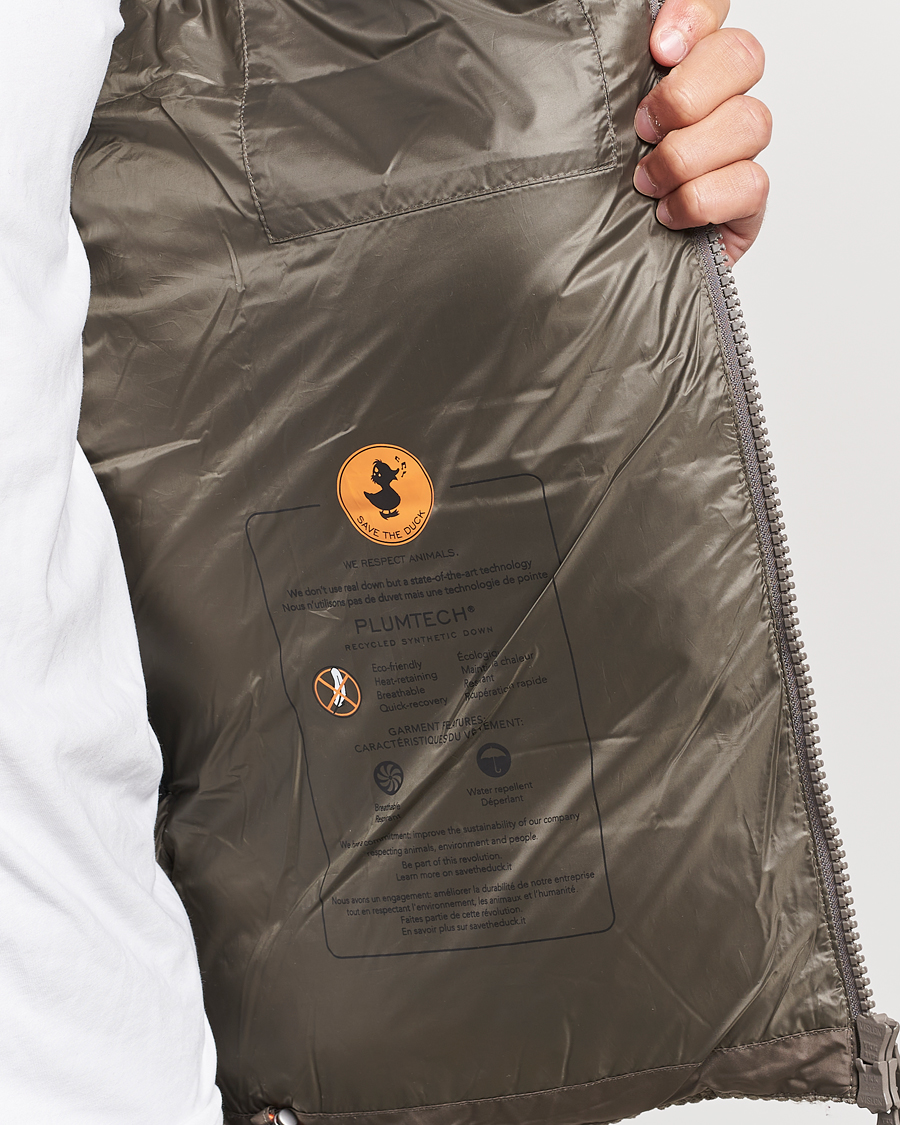 Mies | Takit | Save The Duck | Albus Cord Padded Puffer Jacket Mud Grey