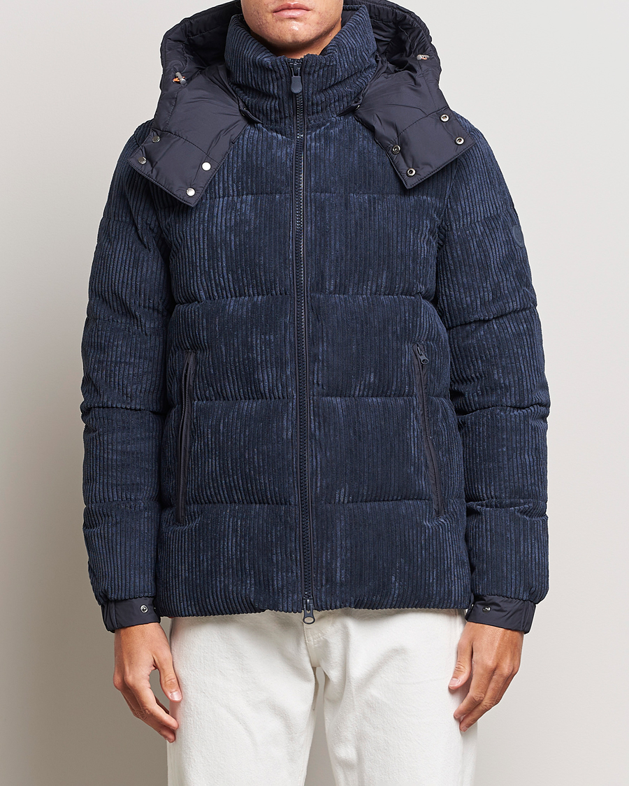 Mies | Save The Duck | Save The Duck | Albus Cord Padded Puffer Jacket Blue Black