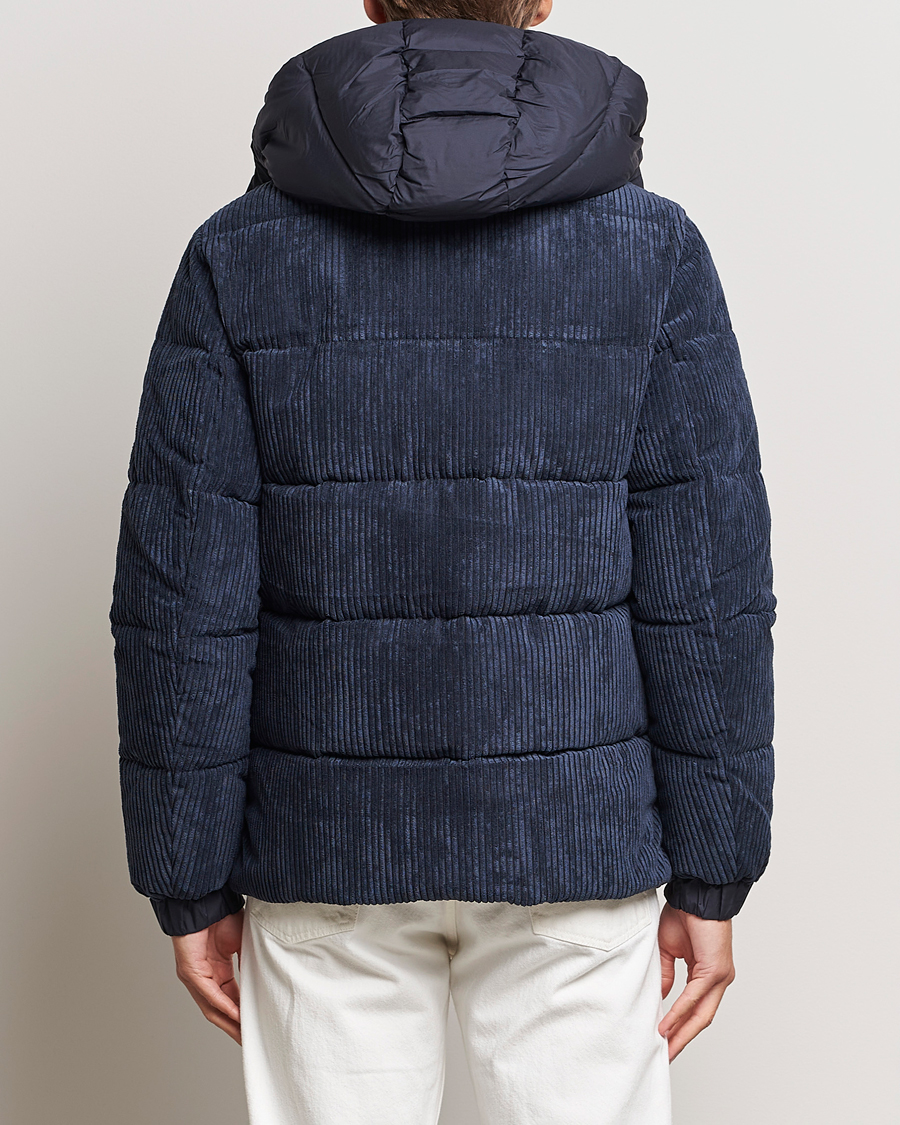 Mies | Takit | Save The Duck | Albus Cord Padded Puffer Jacket Blue Black