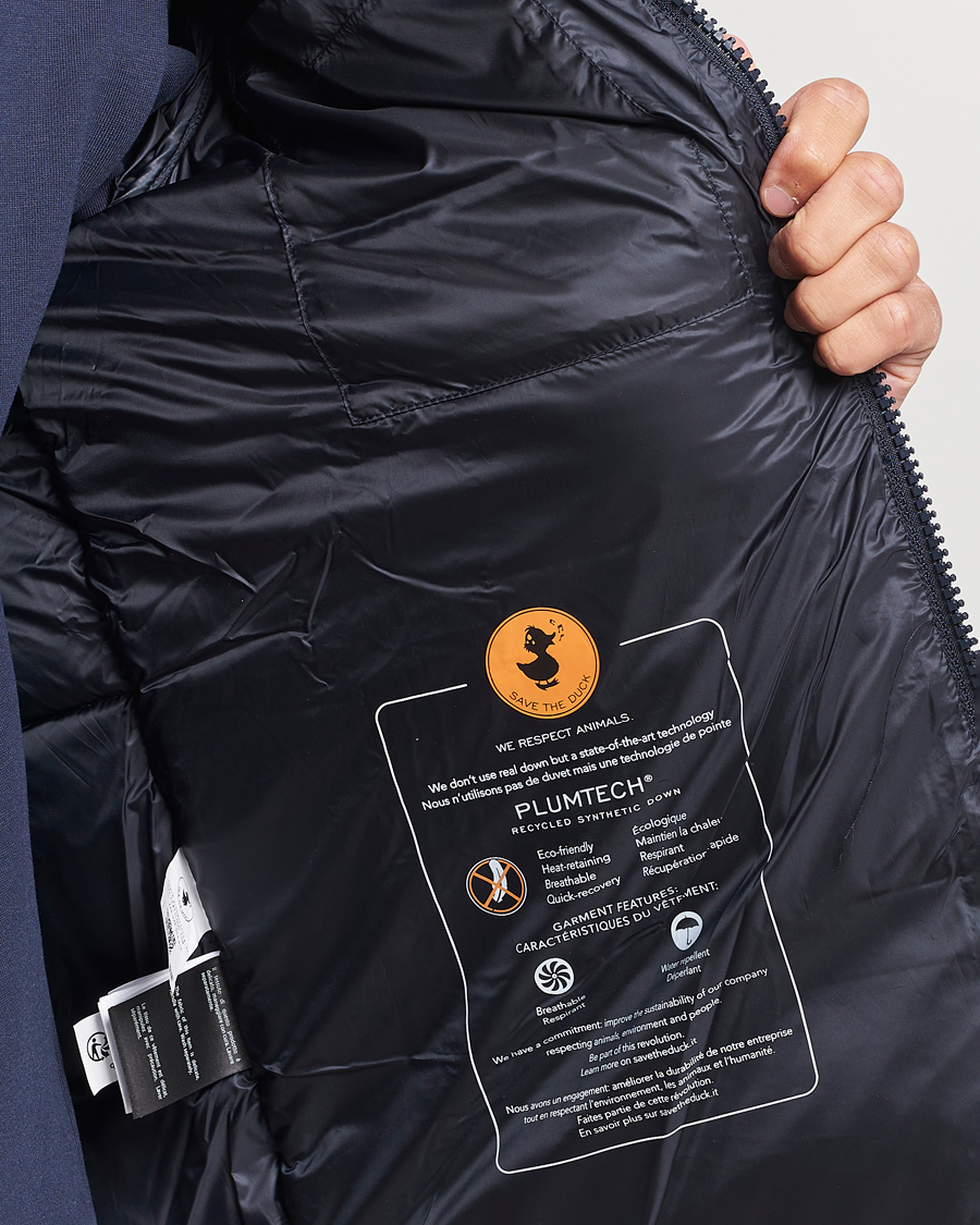 Mies | Takit | Save The Duck | Albus Cord Padded Puffer Jacket Blue Black