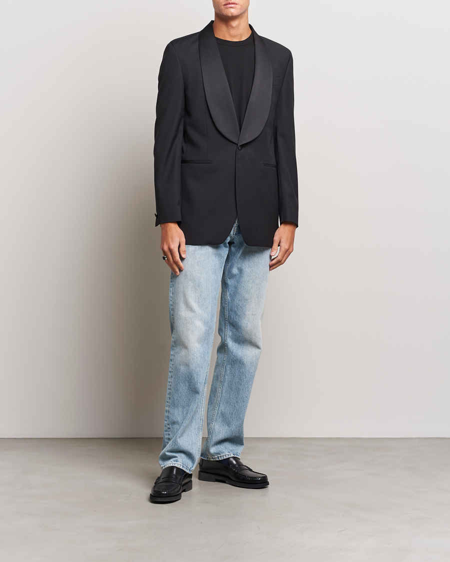 Mies | Pikkutakit | Sunflower | Shawl Collar Tuxedo Jacket Black