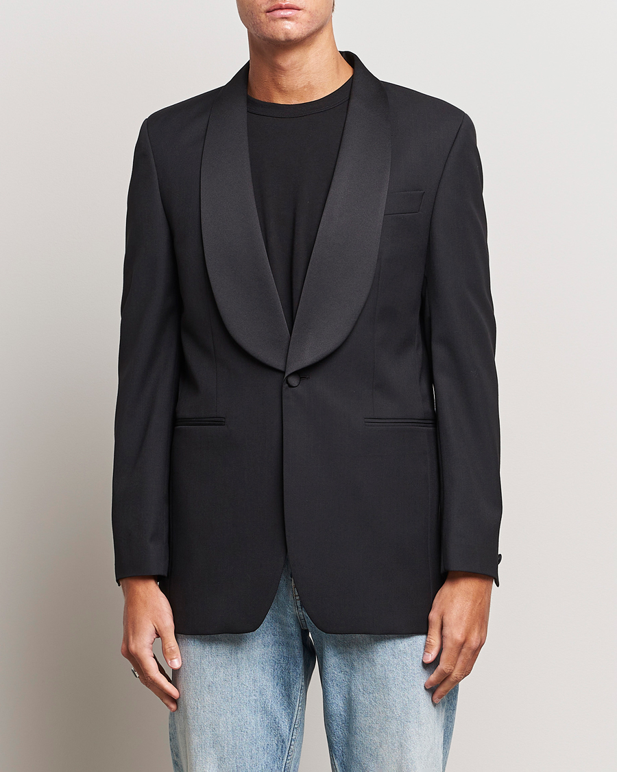 Mies | Pikkutakit | Sunflower | Shawl Collar Tuxedo Jacket Black